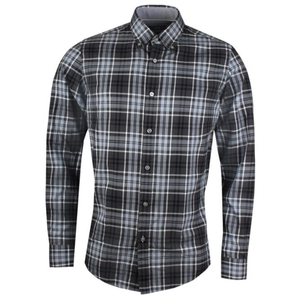 Boss Hugo Boss | Lod Gray Plaid Regular Fit Shirt